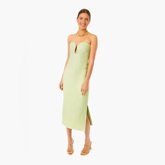 green emerald velvet dress Alexis Strapless Dress (size S)  Op for Change